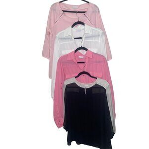 New York & Company Blouses Set Of 4  Womens L Business Career Layer